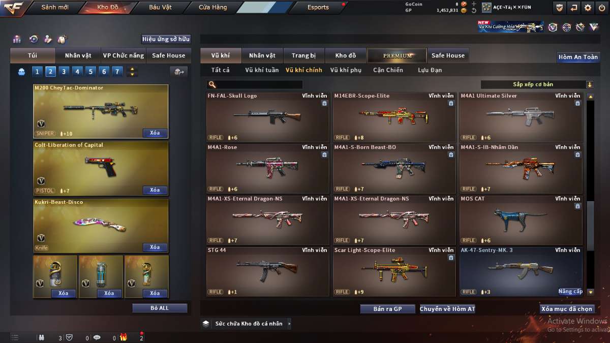 shop acc cf uy tin gia re